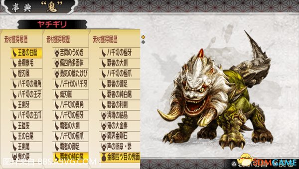 角・足×4・尻尾×2