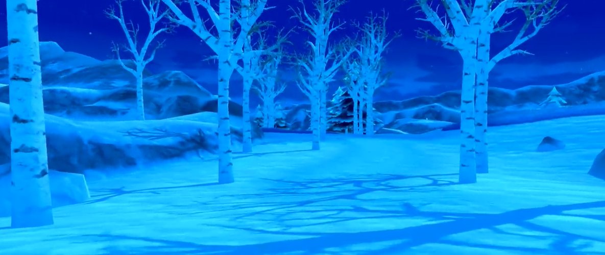 该宣传片以铠岛和冠之雪原的自然风光为