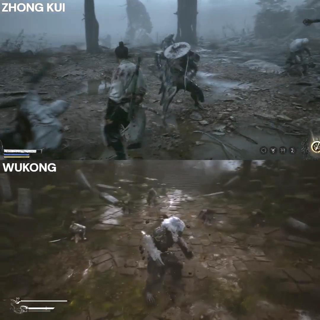 对比视频：