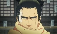 以十文字枪从马背高处向狼发动猛烈攻击
