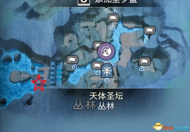 进入丛林后右转,沿路抵达高处。